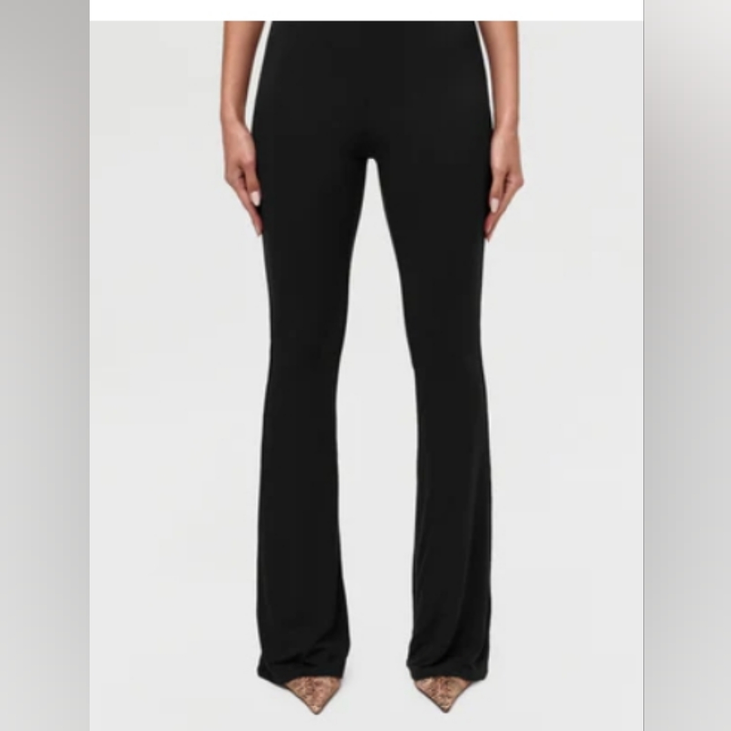 Naked Wardrobe Black Flared Pant Misses Size Large